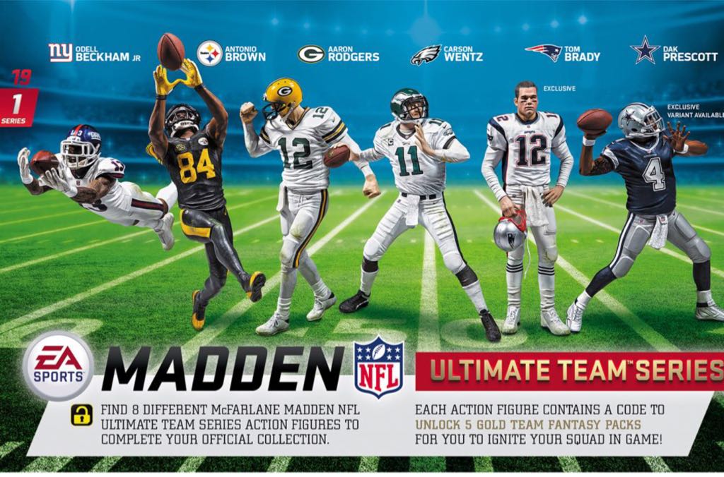 NFL Madden 19 Series 1: Antonio Brown - McFarlane Toys (NFL Madden 19 Ultimate Team Series 1) action figure collectible [Barcode 787926700237] - Main Image 2