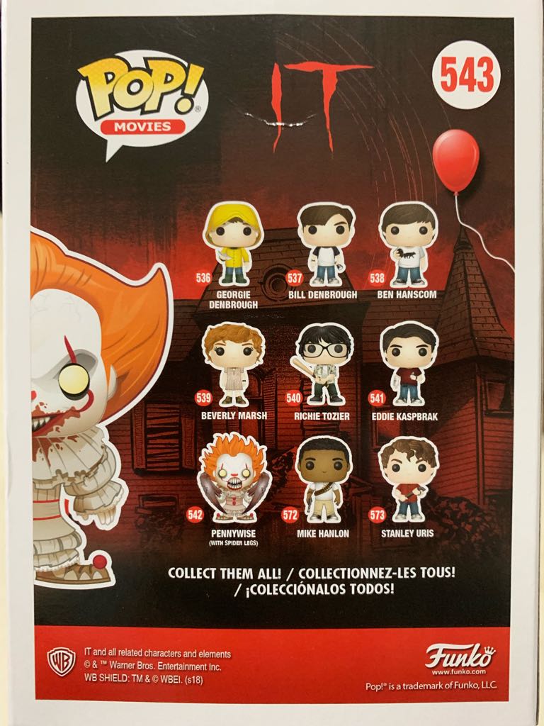 Pop! Movies It: Pennywise With Severed Arm - Funko (Pop! Movies) action figure collectible - Main Image 2