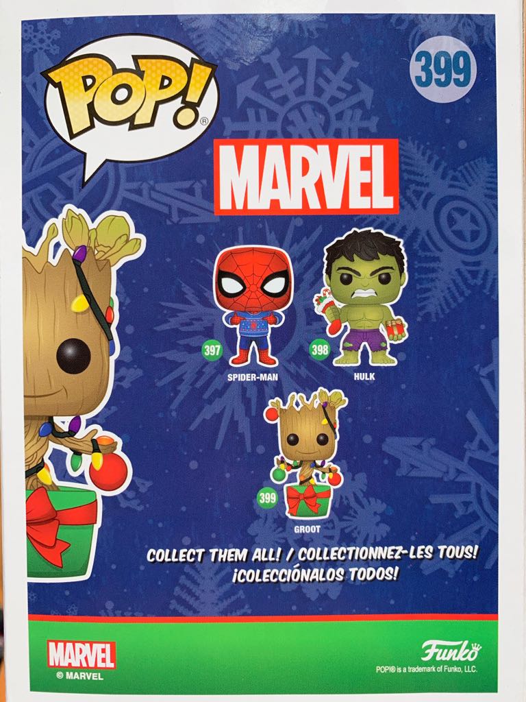 Pop! Marvel: Groot Christmas - Funko (POP! MARVEL) action figure collectible - Main Image 2