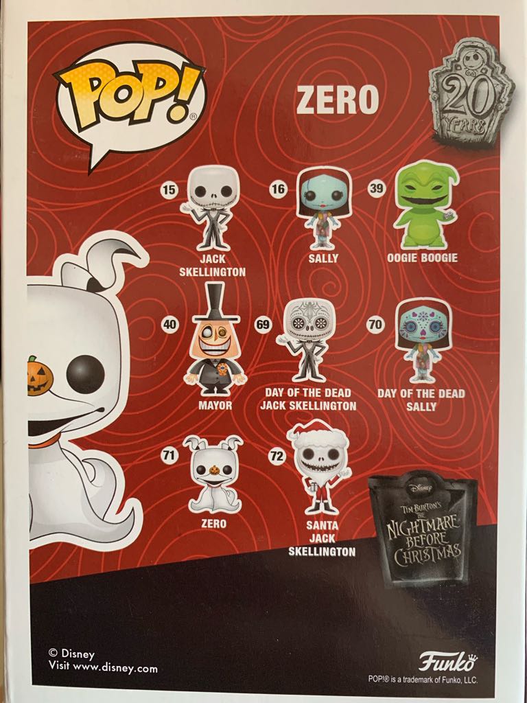 Pop! Disney: Zero - Funko (Pop! Disney: The Nightmare Before Christmas) action figure collectible - Main Image 2