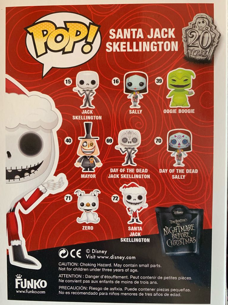 Pop! Disney: Santa Jack Skellington - Funko (Pop! Disney: The Nightmare Before Christmas) action figure collectible - Main Image 2