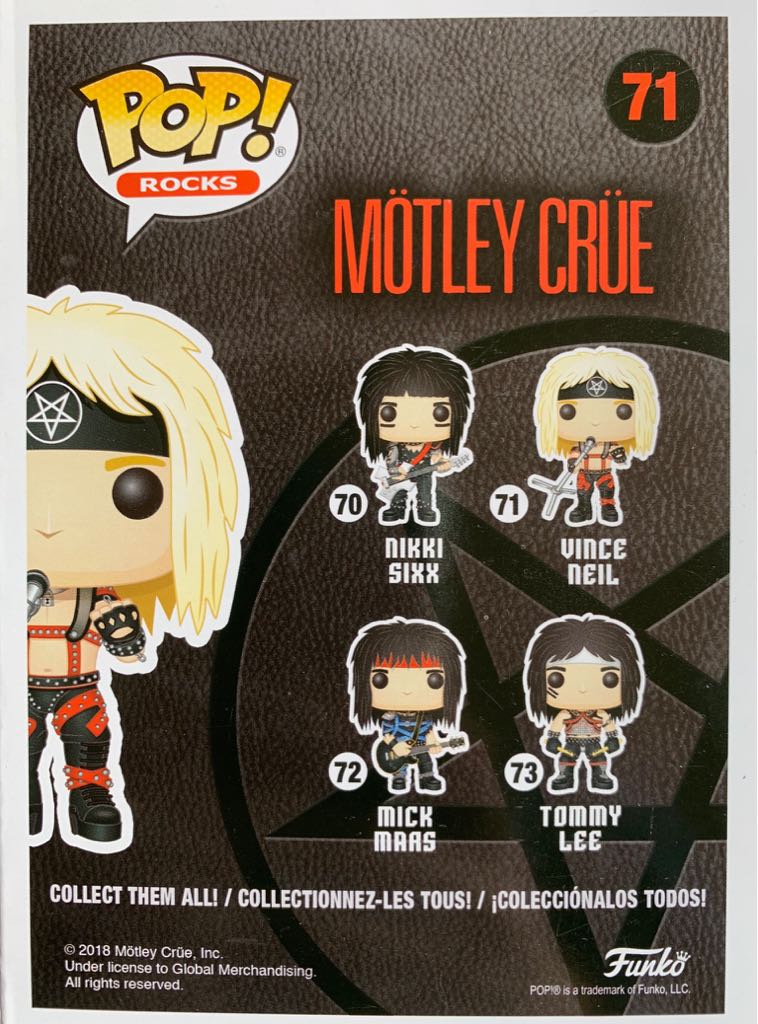 Pop! Rocks Motley Crue: Vince Neil - Funko (POP! ROCKS) action figure collectible - Main Image 2