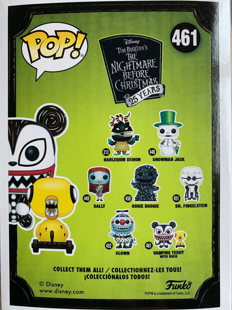 Pop! Disney: Vampire Teddy With Duck - Funko (Pop! Disney: The Nightmare Before Christmas) action figure collectible - Main Image 2