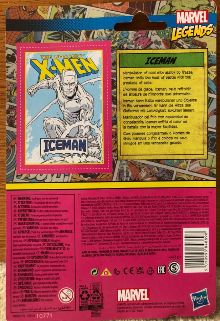 Marvel Legends Retro Iceman - Hasbro/Kenner (Marvel Legends Retro) action figure collectible - Main Image 2