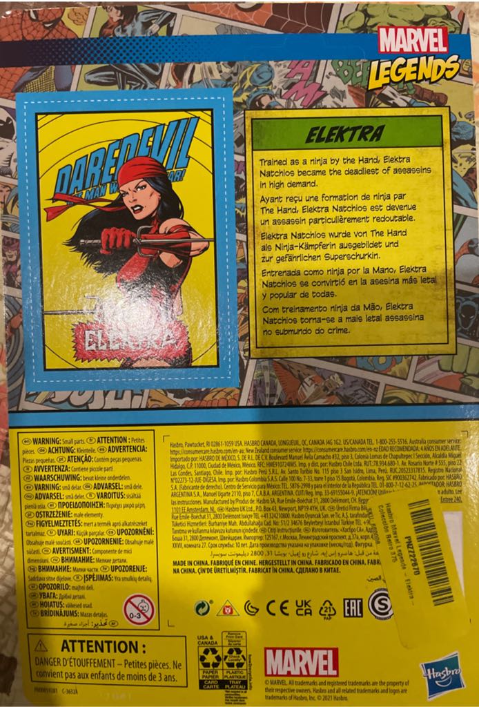 Marvel- Elektra Retro - Kenner/Hasbro (Marvel Legends Retro) action figure collectible - Main Image 2