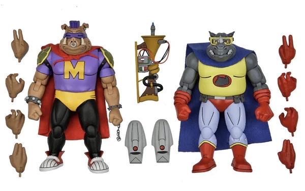 TMNT Mighty Hog And Rhino-Man - Neca/Reel Toys (Teenage Mutant Ninja Turtles) action figure collectible [Barcode 634482542934] - Main Image 4
