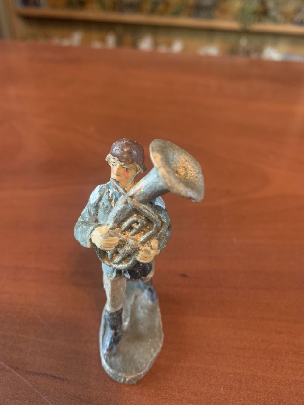 Elastolin Unknown Marching Tuba Player - Elastolin (Unmarked) action figure collectible - Main Image 1