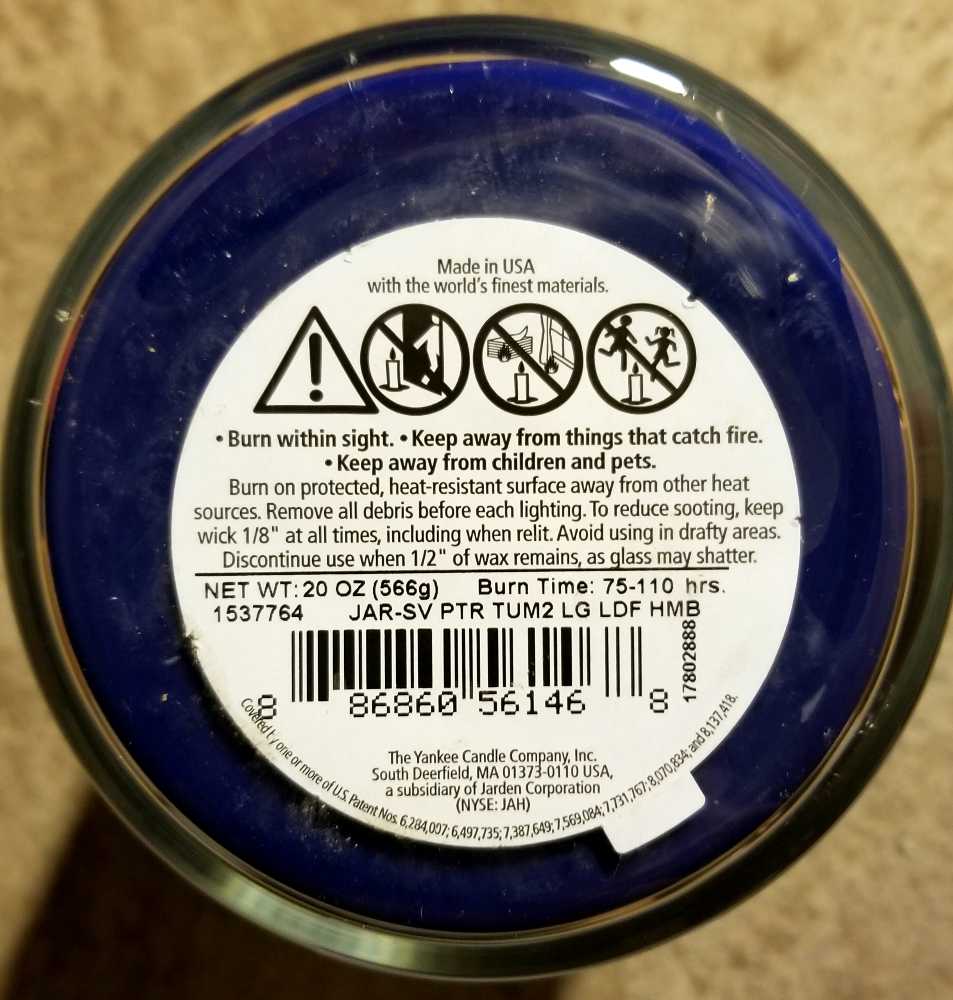 CANDLE: USA Patriotic Yankee  Land Of The Free And Home Of The Brave  2017 - Yankee Candle (USA Candles) action figure collectible [Barcode 886860561468] - Main Image 2