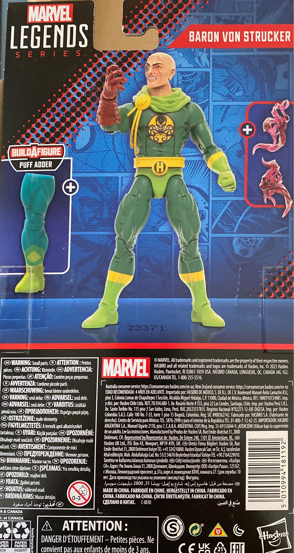 Baron Von Strucker - Hasbro (Puff Adder BAF Wave) action figure collectible [Barcode 5010994181192] - Main Image 2