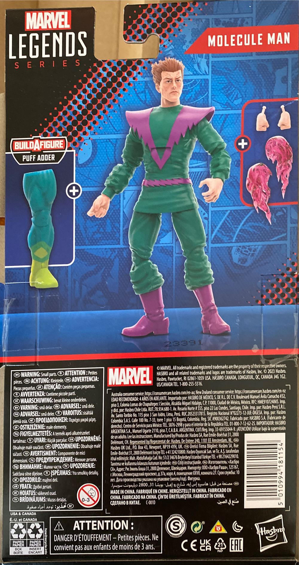 BAF Puff Adder: 1 Molecule Man - Hasbro (Puff Adder BAF Wave) action figure collectible [Barcode 5010994181154] - Main Image 3