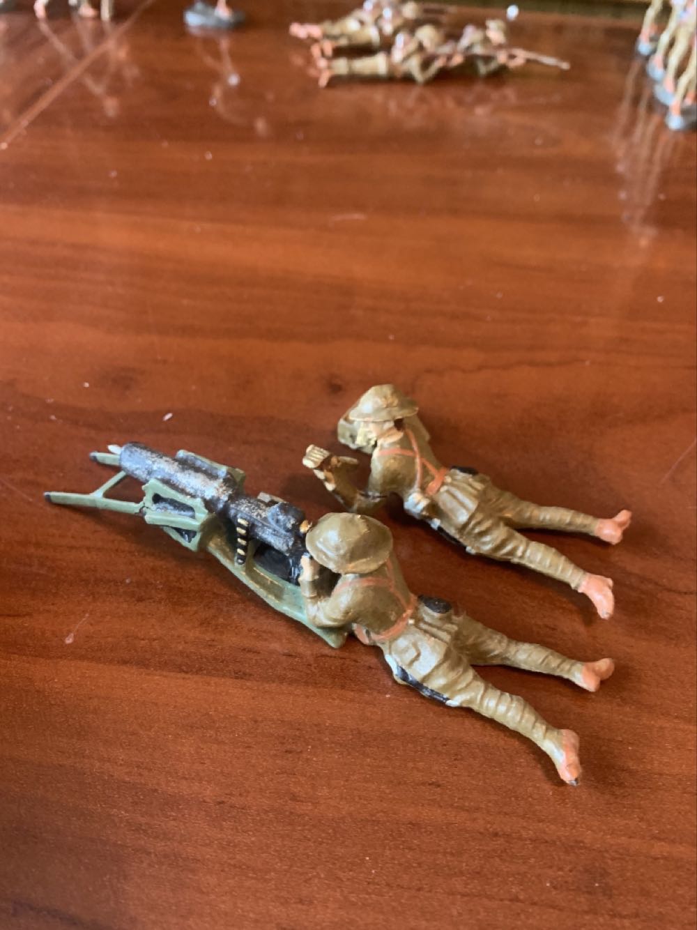 Elastolin Machine Gunner & Ammo Feeder - Elastolin action figure collectible - Main Image 2