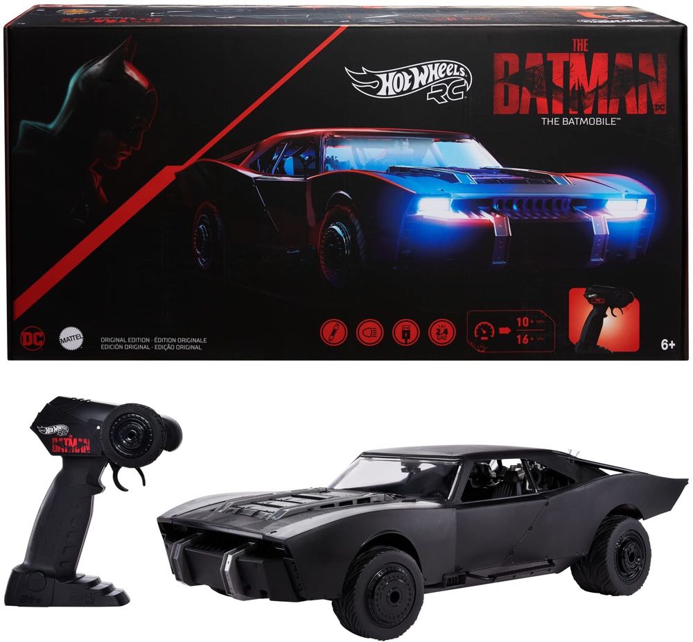 Batmobile - Mattel (Hot Wheels R/C DC Amazon Exclusive The Batman Batmobile) action figure collectible [Barcode 194735007448] - Main Image 4