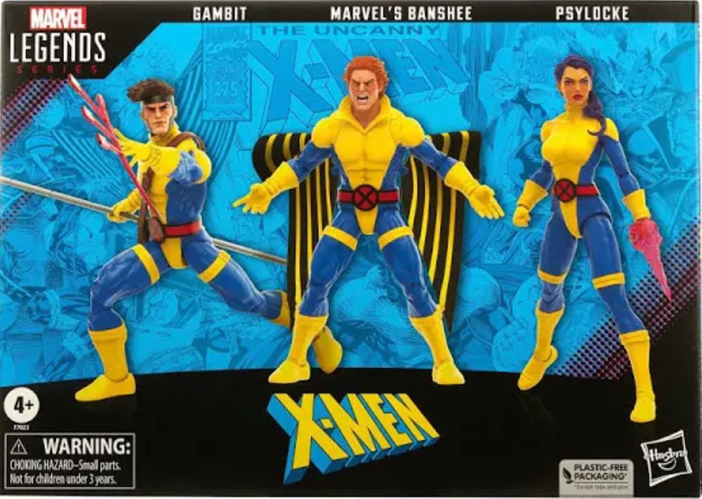 60th Anniversary X-Men : Banshee, Gambit, & Psylocke - Hasbro (Marvel Legends) action figure collectible [Barcode 5010994189198] - Main Image 8