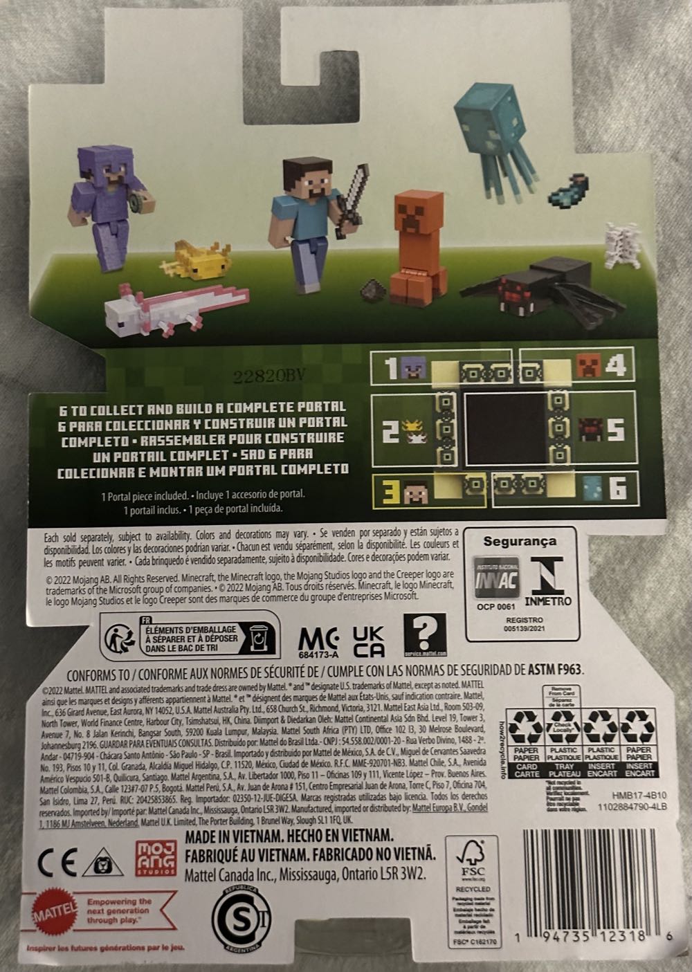 Minecraft Toys - Steve  action figure collectible [Barcode 194735123186] - Main Image 2