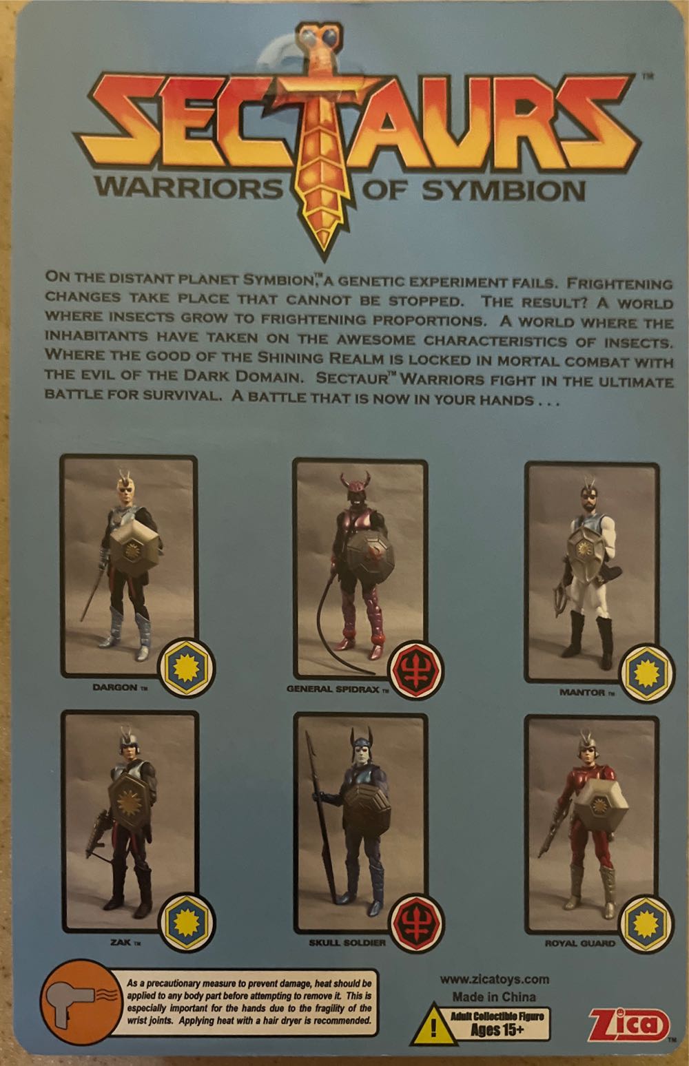 Mantor - Zica Toys (Sectaurs Warriors Of Symbion) action figure collectible - Main Image 2