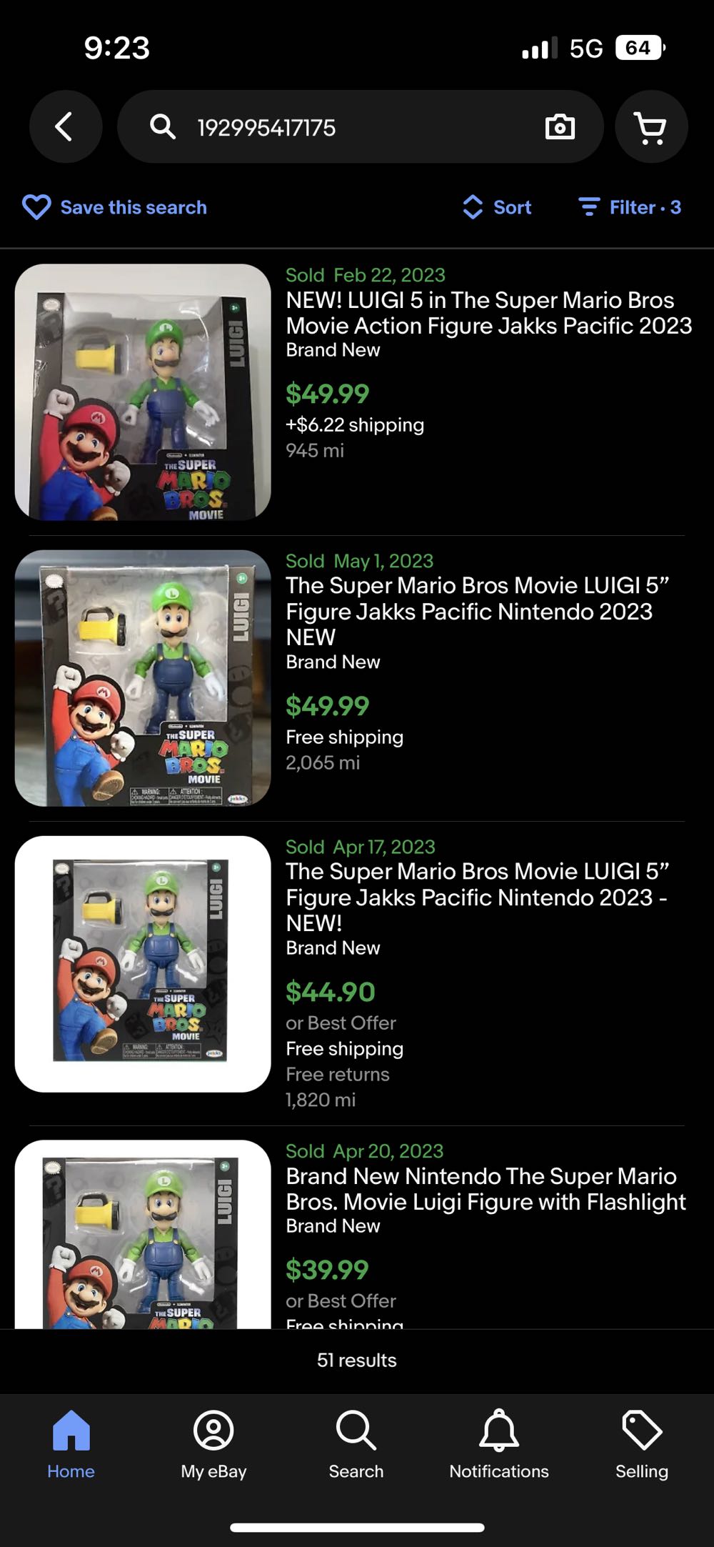 Jakks Pacific: The Super Mario Bros. Movie: 5” Luigi Figure - JAKKS Pacific, Inc. (The Super Mario Bros. Movie) action figure collectible [Barcode 192995417175] - Main Image 4