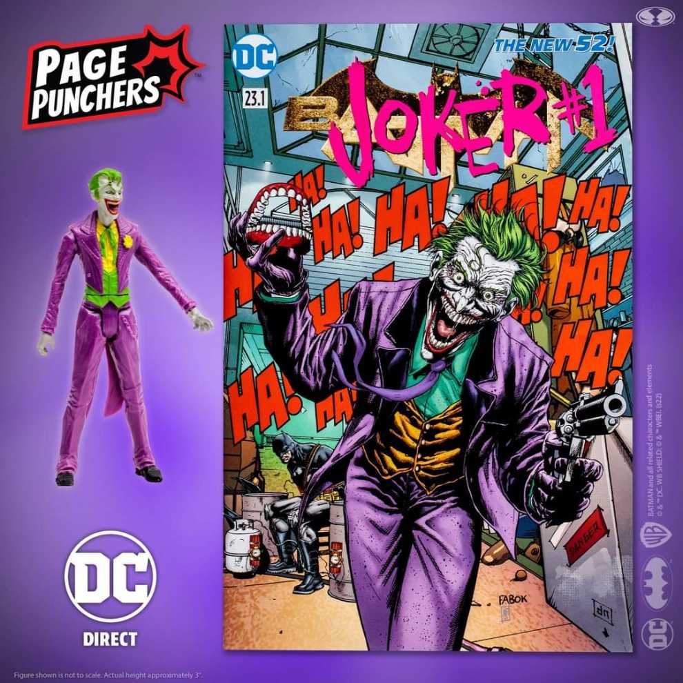 THE JOKER 3″ FIGURE WITH COMIC (PAGE PUNCHERS) - McFarlane Toys (Unknown) action figure collectible [Barcode 787926158496] - Main Image 4