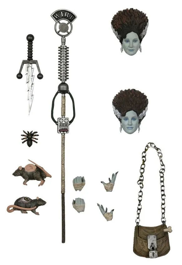 TMNT - Universal Monsters - April O’Neil as The Bride of Frankenstein - Neca/Reel Toys (Teenage Mutant Ninja Turtles x Universal Monsters) action figure collectible [Barcode 634482541852] - Main Image 3