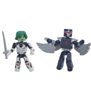 Gamora & Darkhawk  (MiniMates) action figure collectible [Barcode 699788837641] - Main Image 3