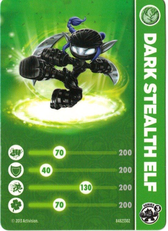 Ninja Stealth Elf (Dark) Skylanders - Activision (Skylanders: Swap Force) action figure collectible - Main Image 2