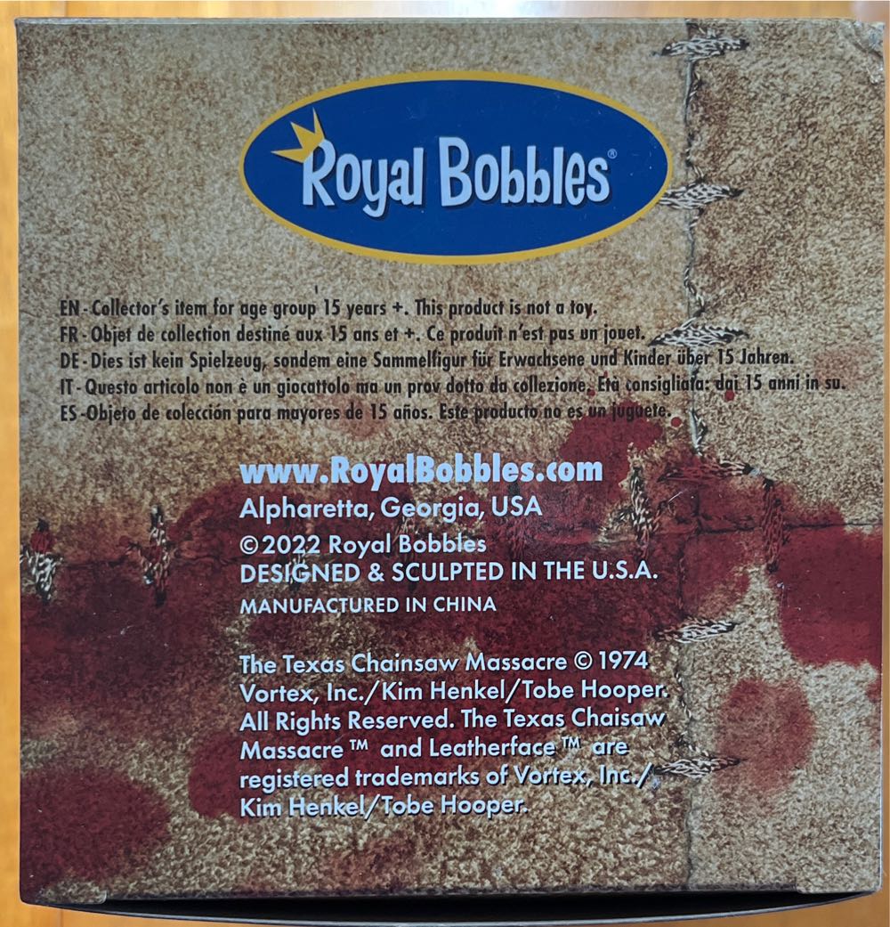 Texas Chainsaw Massacre LEATHERFACE (PRETTY WOMAN MASK) Bobblehead - Royal Bobbles/Hot Topic Exclusive action figure collectible - Main Image 3