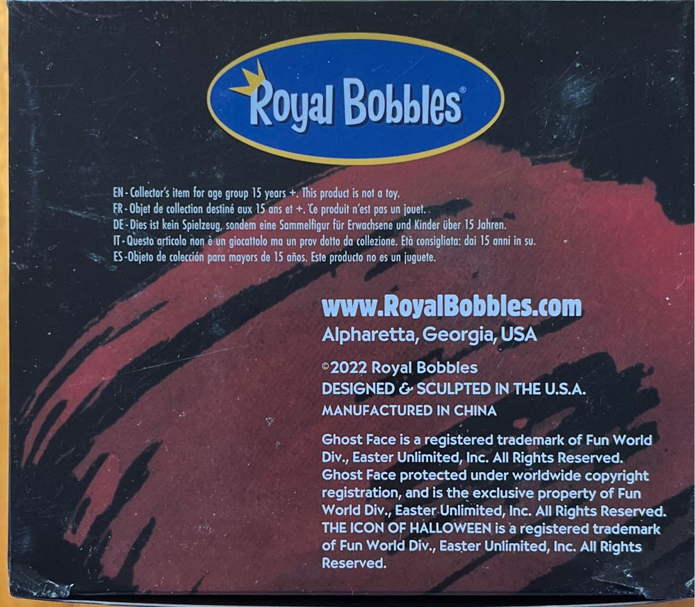 Scream- GHOST FACE Bobblehead - Royal Bobbles action figure collectible - Main Image 2