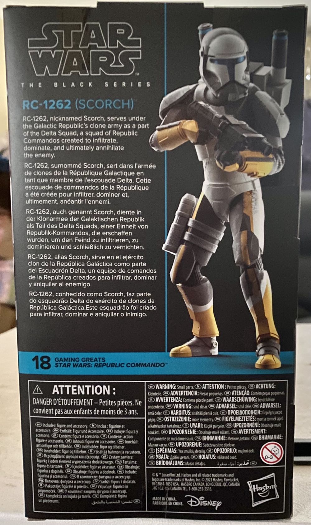 RC-1262 (Scorch) - Hasbro (Gaming Greats) action figure collectible [Barcode 5010994207892] - Main Image 3