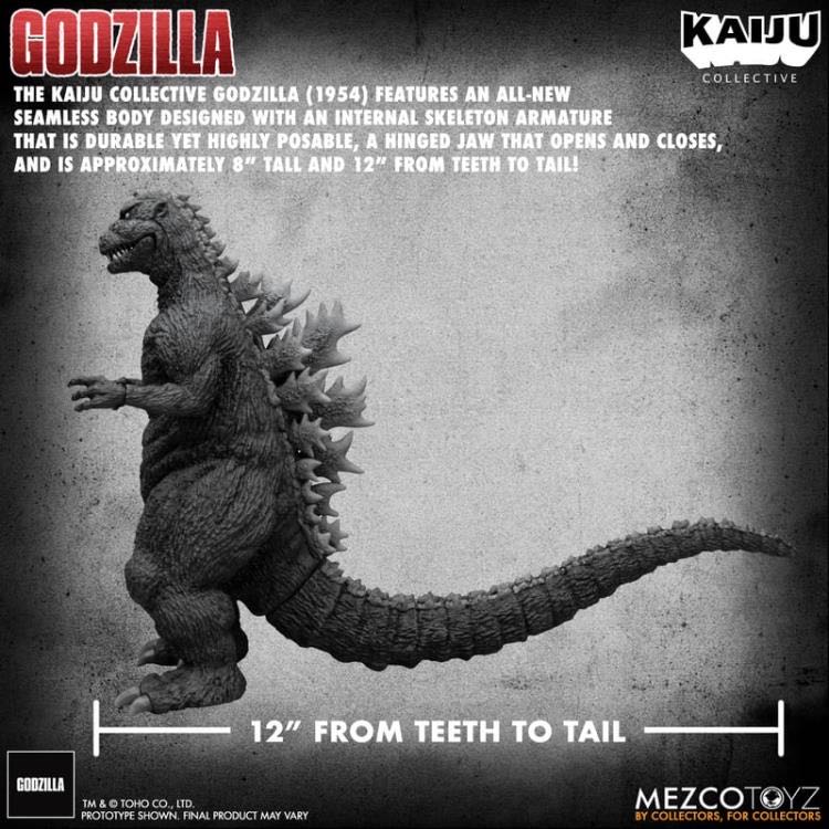 Godzilla (1954 - Black & White) - Mezco Toyz (Godzilla) action figure collectible - Main Image 2