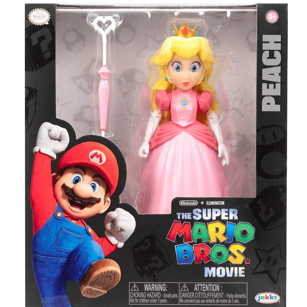 Jakks Pacific: The Super Mario Bros. Movie: 5” Peach (Motorcycle Outfit) Figure - JAKKS Pacific, Inc. (The Super Mario Bros. Movie) action figure collectible [Barcode 192995417182] - Main Image 4