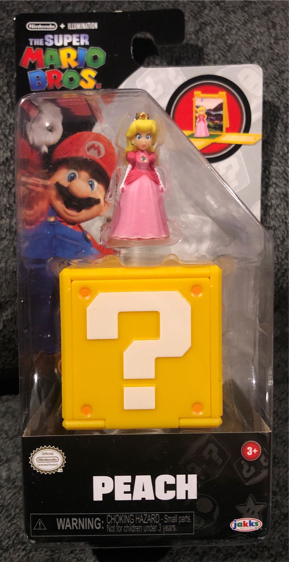 Jakks Pacific: The Super Mario Bros. Movie: Miniature Peach Figure - JAKKS Pacific, Inc. (The Super Mario Bros. Movie) action figure collectible [Barcode 192995417625] - Main Image 3
