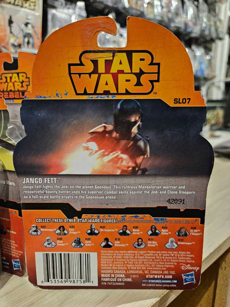 SL07 Jango Fett   (2014 Rebels Saga Legends) action figure collectible [Barcode 653569987581] - Main Image 2