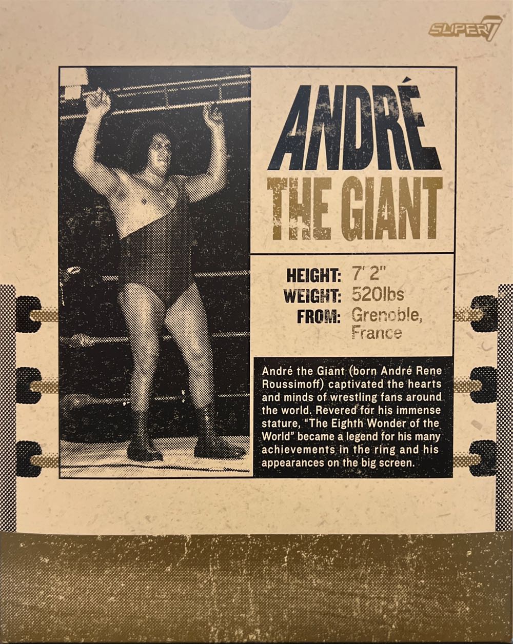 WWE Andre The Giant - Super 7 action figure collectible [Barcode 840049824706] - Main Image 2