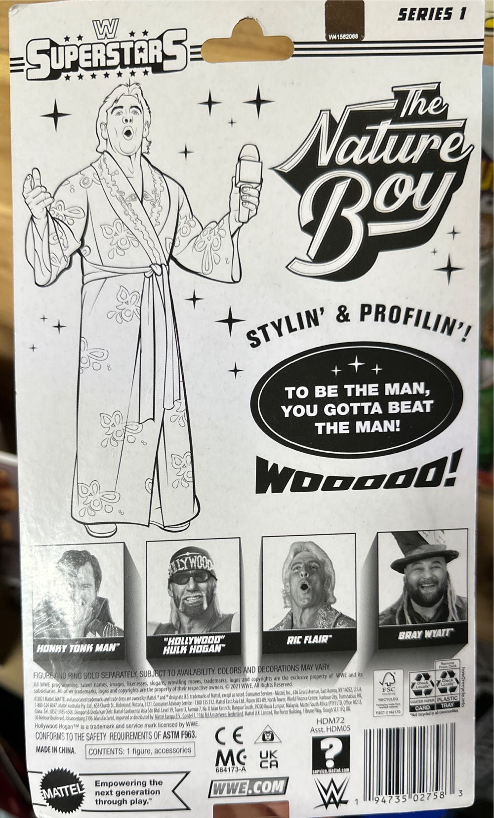 Ric Flair - Mattel (Series 1) action figure collectible [Barcode 194735027583] - Main Image 2