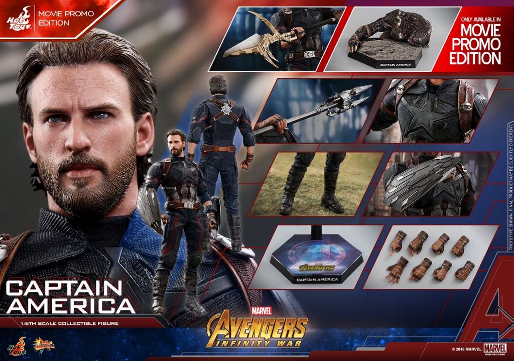 H.T. (Avengers 3: Infinity War) Captain America  action figure collectible - Main Image 2