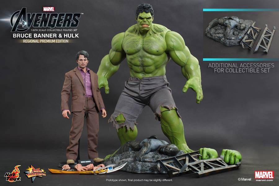 H.T. (Avengers 1) Bruce Banner & Hulk  action figure collectible - Main Image 2