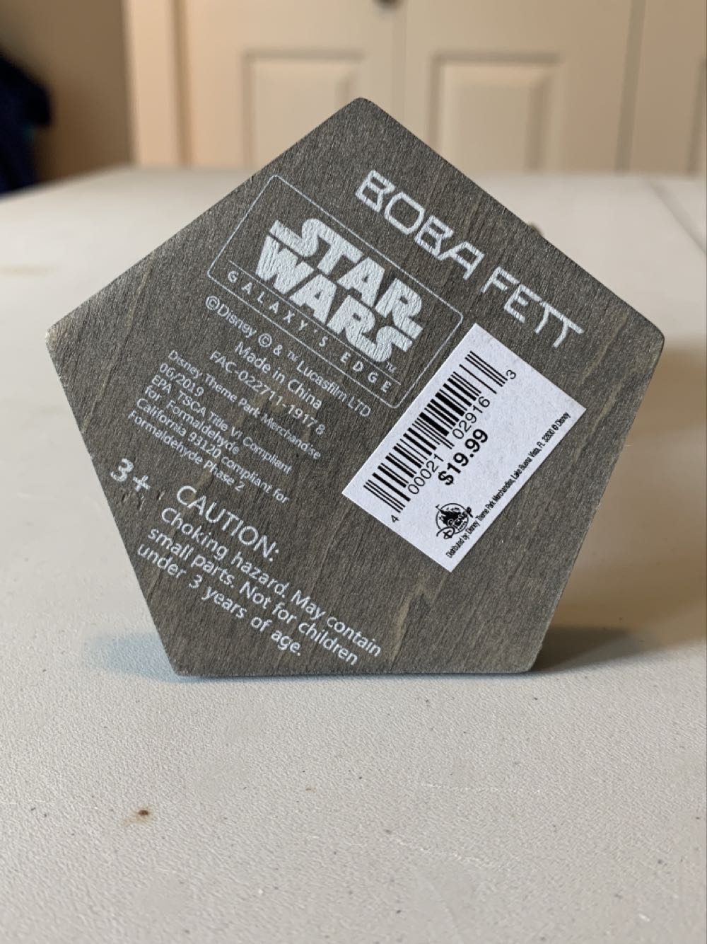 Boba Fett Disney Parks Star Wars Galaxy’s Edge Wooden Bendable Toy Figurine - Disney (Star Wars) action figure collectible [Barcode 400021029163] - Main Image 2