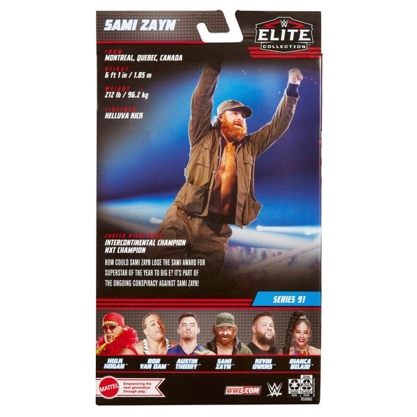 Sami Zayn - WWE Mattel (WWE Elite Series 91 (2022)) action figure collectible - Main Image 2