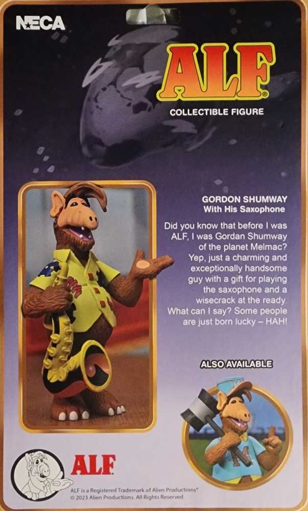 ALF: Gordon Shumway with Saxophone - Neca (Alf) action figure collectible [Barcode 634482451045] - Main Image 2