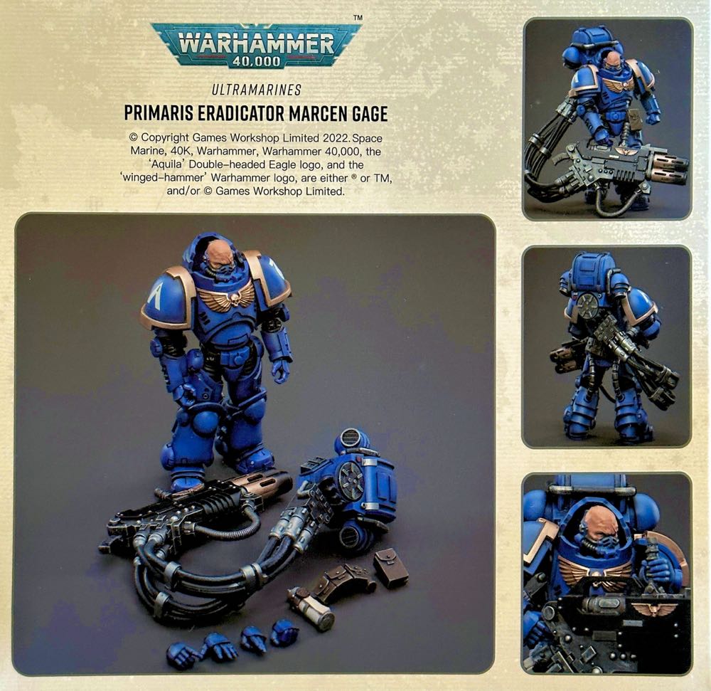 Joytoy Warhammer 40k : Ultramarines Primaris Eradicator 2 Marcen Gage - Joytoy (Warhammer 40,000) action figure collectible [Barcode 6973130373532] - Main Image 2