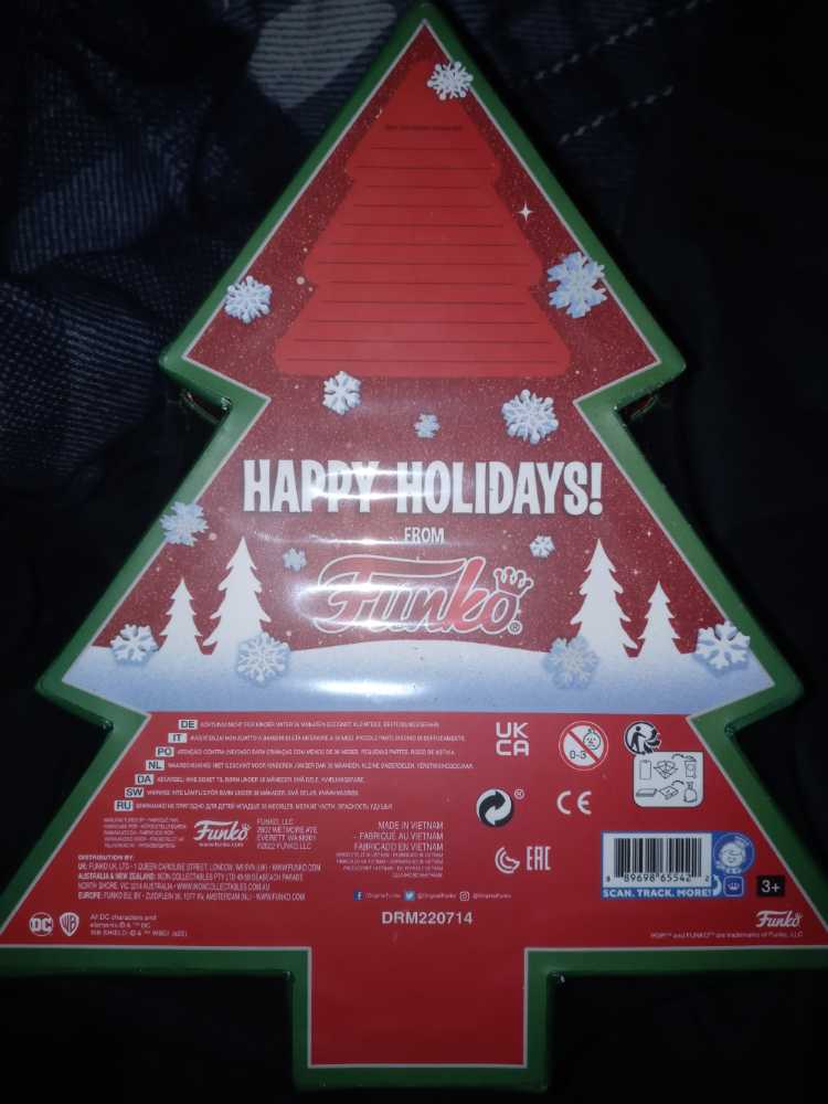 DC Holiday Tree: Holiday Box  - Funko (Christmas DC Pocket Pop!) (Christmas DC 4-Pack Pocket Pop!) action figure collectible [Barcode 889698655422] - Main Image 2