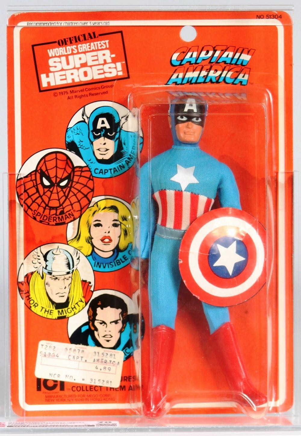 Mego Marvel Captain America - Mego action figure collectible - Main Image 3