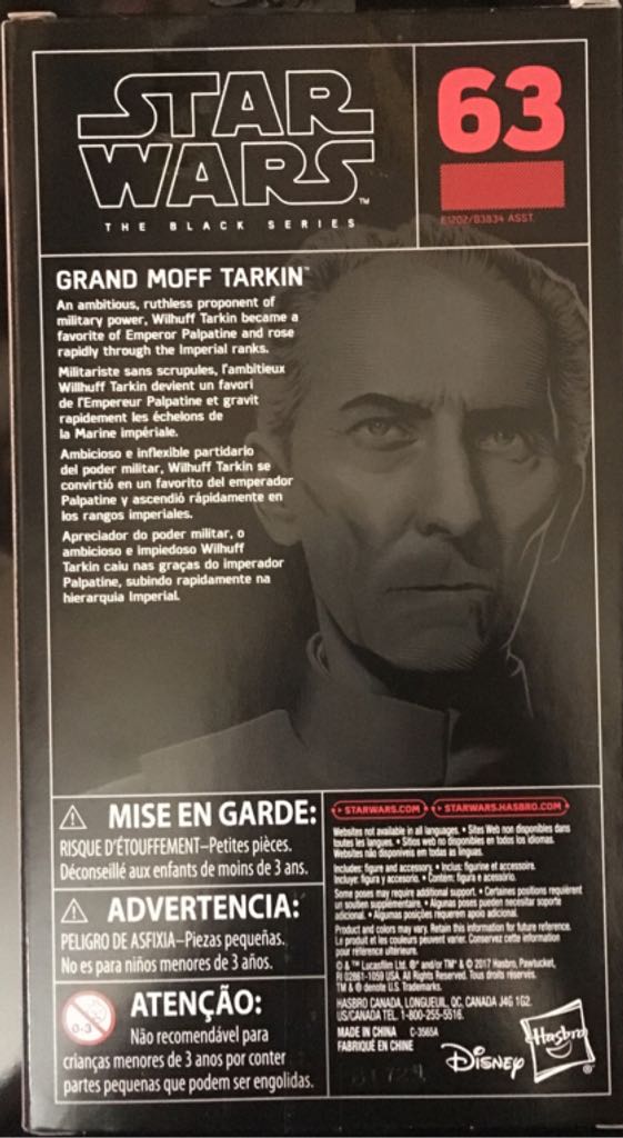 Grand Moff Tarkin - Hasbro (Star Wars The Black Series) action figure collectible - Main Image 2