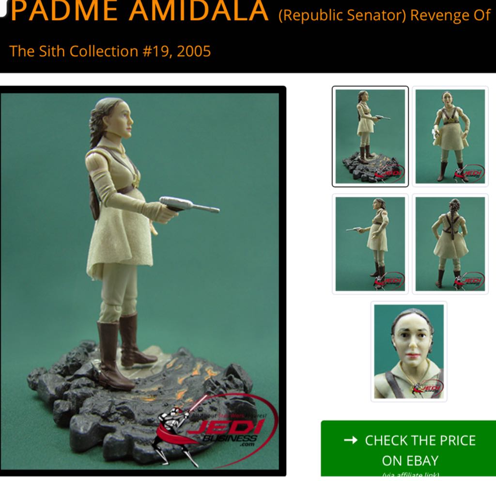 Padme Amidala - (Republic Senator) ROTS - Hasbro action figure collectible - Main Image 2