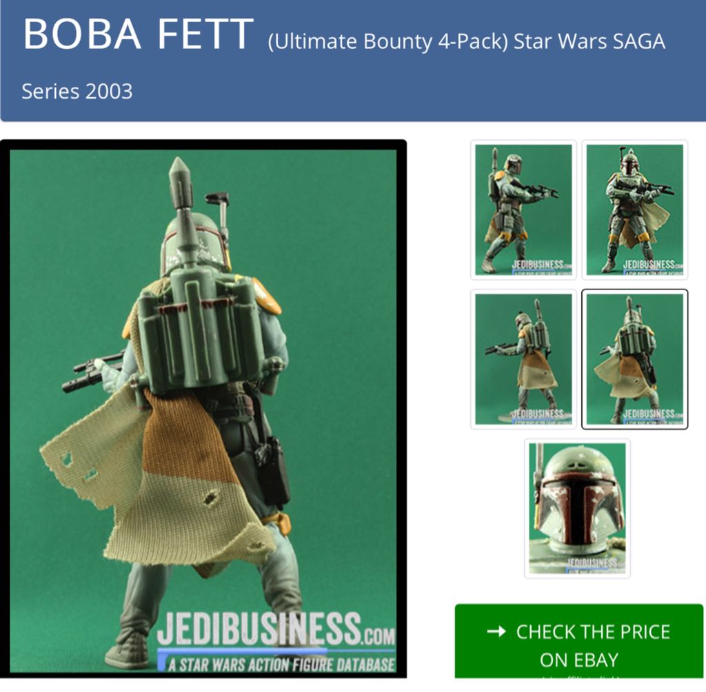 Boba Fett (Ultimate Bounty 4-Pack) - Hasbro action figure collectible - Main Image 2