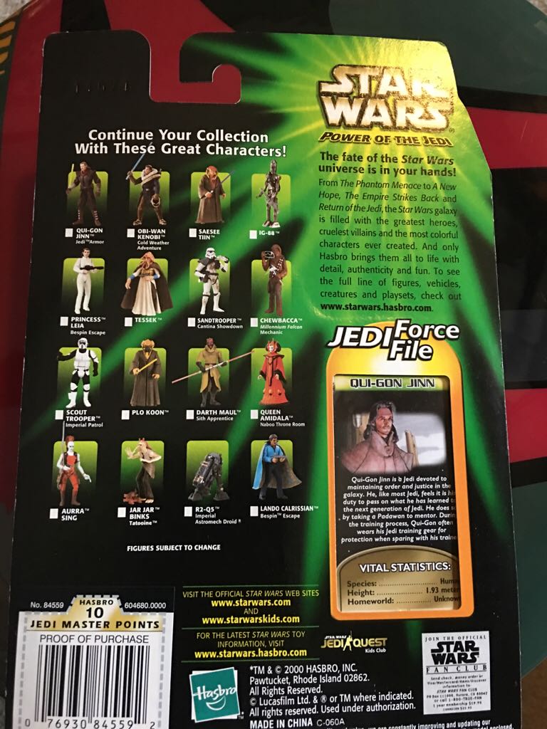 Qui Gon Jinn Train - Hasbro (Star Wars Power Of The Jedi) action figure collectible - Main Image 2
