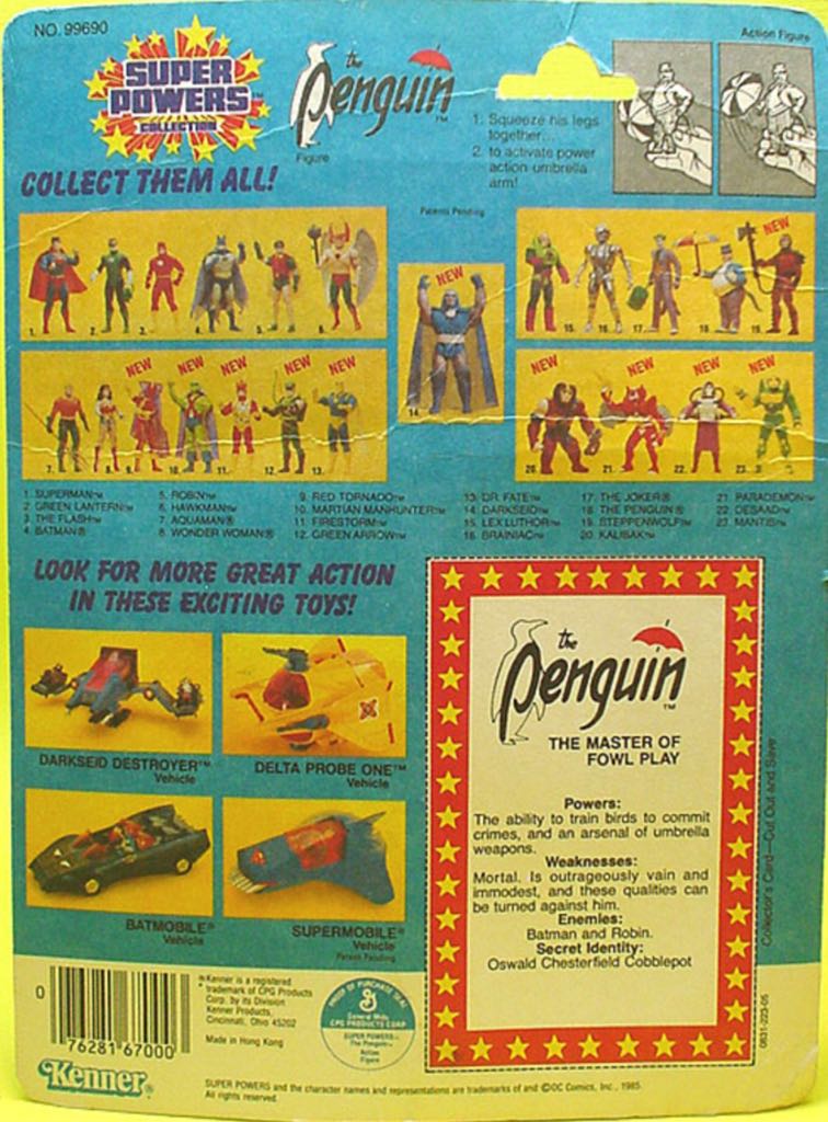 DC Super Powers: Penguin - Kenner (Super Powers collection) action figure collectible - Main Image 2