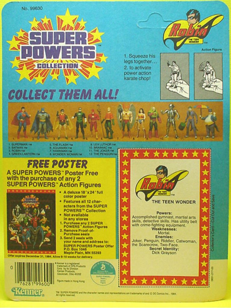Super Powers Robin - Kenner (Super Powers collection) action figure collectible - Main Image 2