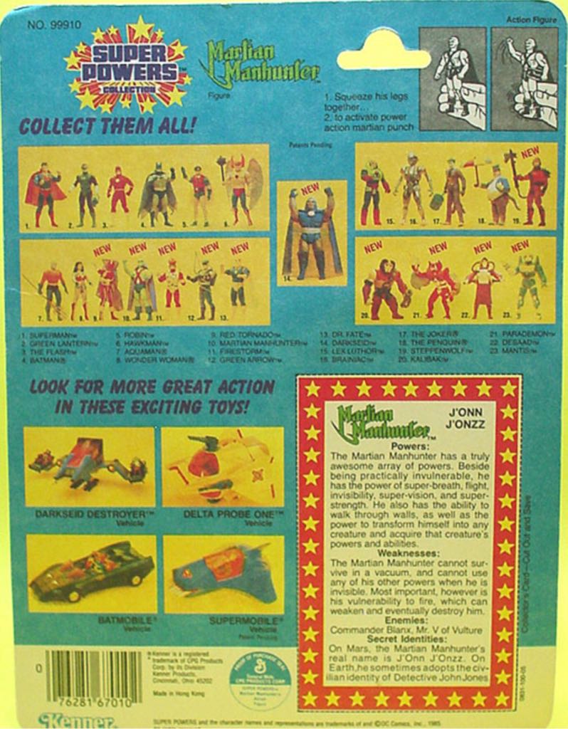 DC Super Powers: Martian Manhunter - Kenner (Super Powers collection) action figure collectible - Main Image 2