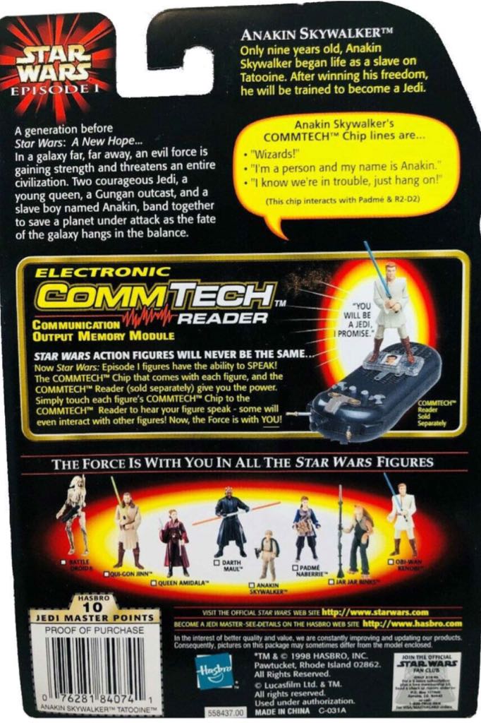 Anakin Skywalker - Hasbro (Star Wars Phantom Menace) action figure collectible - Main Image 2