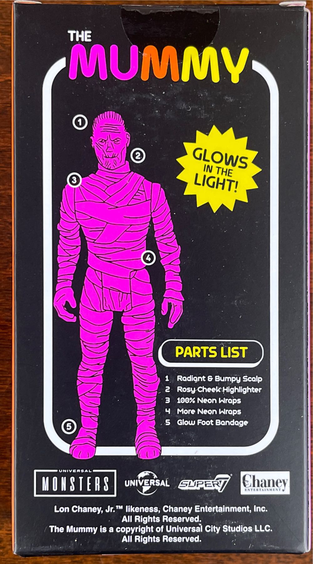 The Mummy Luminator Super7 Reaction - Super 7 action figure collectible [Barcode 840049824744] - Main Image 2